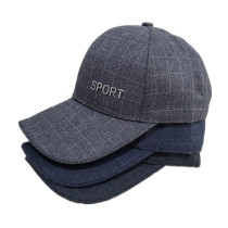 Middle-aged man hat male spring summer baseball cap old man cap flat eaves universal old man spring and autumn canvas dome