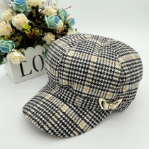 Hat female spring summer 50-year-old middle-aged mother-in-law hat fashion octagonal hat beret cap head warm hat