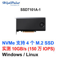 Rocket SSD7101A NVMe PCIe 3 0 x16 array Card inserts 4 pieces of M 2 SSD High Speed Array