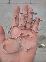 Wire seat bicycle stainless steel harness clamp brake variable speed outside line pipe clip wire pipe buckle fixing clip