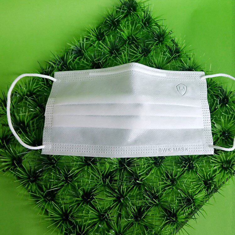 保为康三层无纺布一次性防尘口罩食品卫生美容男女通用口罩