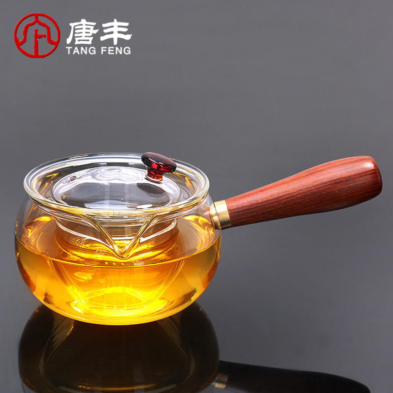 Tang Feng side glass teapot heat - resisting filtering cooked this flower teapot kung fu tea tea tea kettle