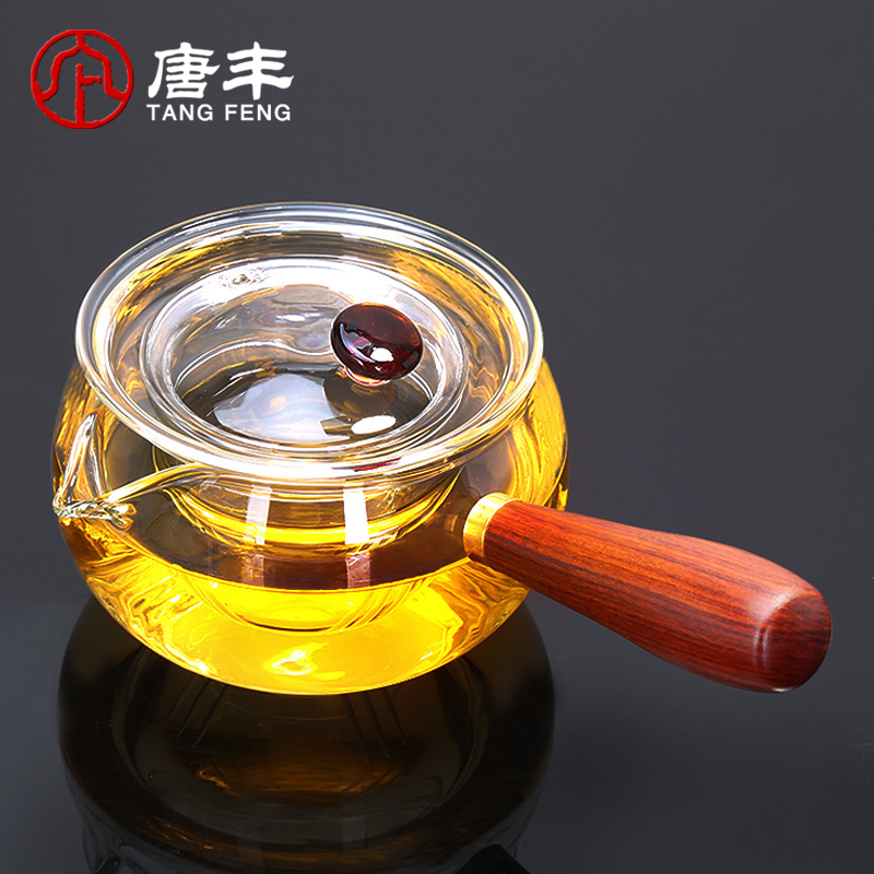 Tang Feng side glass teapot heat - resisting filtering cooked this flower teapot kung fu tea tea tea kettle