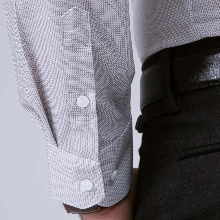 Busen/步森2015秋季新品 男士舒适全棉商务职业长袖衬衫 男衬衣