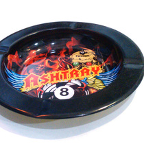 Billiard club Billiard room Ashtray Iron smoke plate Billiard room Integral small gifts Decorative supplies Accessories accessories