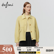 (the same style in the mall)Evelis new winter double-sided woolen coat female woolen coat 1AA370551