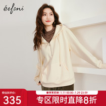 Evely 2023 spring new half zipper simple warm loose all-match loose feeling fleece sweater women