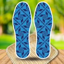 Cross embroidered cloth made insoles with thickened sole moisture-proof male and female cute anti-sweat gaggle new with embroidered printed genus