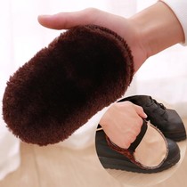 Special cloth for shoe polishing multifunctional portable plush cleaning polishing shoes gloves soft brush shoe brush shoe polish