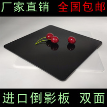 Acrylic inverted movie board shot inverted movie board photo round black and white color inverted movie table jewelry jade jewelry photo board