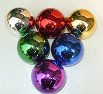 Festive Christmas Decorations Colorful ball large red plastic hollow ball 6 cm diameter plated colour ball#6861