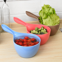 Large long handle water scoop kitchen multi-purpose creative water spoon plastic thickened baby bath spoon water scoop
