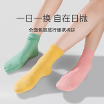 Disposable Socks Unisex Thin Travel Cotton Long Sleeve Sweat Absorbing Breathable Sports Socks Men's Four Seasons Socks for Women