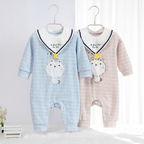 Baby clothes for men and women baby spring and autumn cotton jumpsuit newborn clothes spring dress 0-6-12 months ha clothes