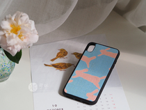 (small island handmade) minaperhonen All Kawamura running rabbit butterfly full-pack mobile phone shell