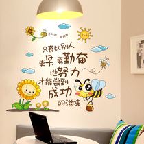 Kids Room Setup Inspirational Wall Sticker Bedroom Remodeling Dormitory Decor Wall Creative Poster Poster Classroom Sticker