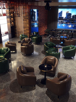 Retro Bar Table And Chairs Combined Small Wine Gallery Clear Bar Coffee Hall Double Sofa Light Lavish Milk Tea Shop West Restaurant