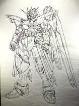 Hand-painted robot manuscript industrial design drawings up to seed artificial intelligence bionic machine A3 decorative painting