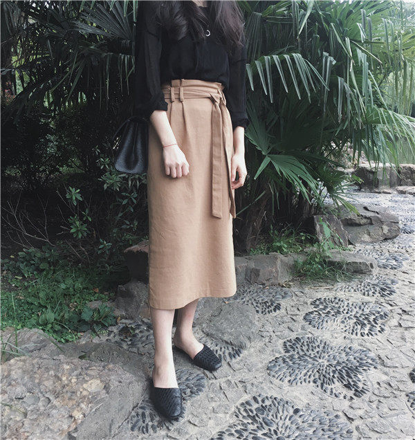 实拍气质束腰半身裙 - 商品详情 - 搜款网 - 真实档口一手货源