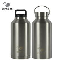 Large capacity vacuum double layer 304 all-steel insulation pot thermos bottle 2000ml travel camping outdoor self-driving tour 2L