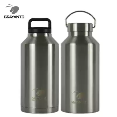 Large capacity vacuum double-layer 304 all-steel thermos flask 2000ml travel camping outdoor self-driving tour 2L
