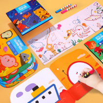 Mile childrens coloring book cognitive imagination improvement painting book Childrens Painting Book baby picture book Red Book