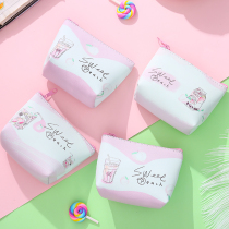 Korean cartoon coin wallet key coin bag zipper small wallet female mini earphone bag storage bag coin bag