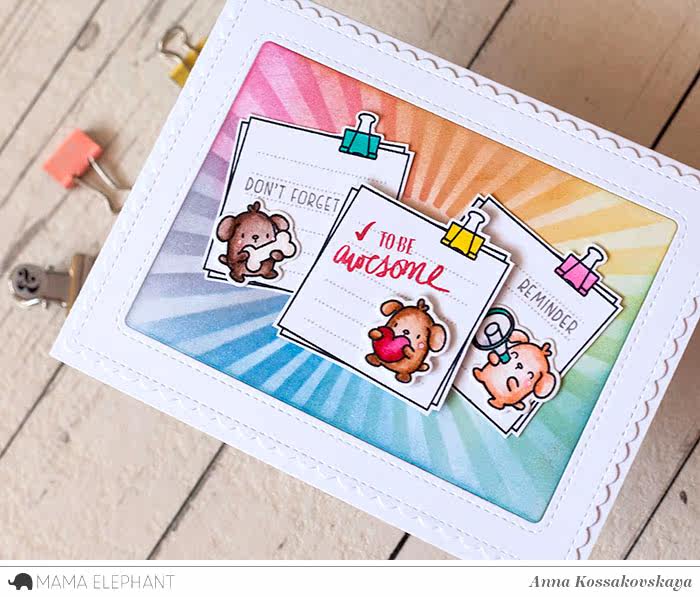 声樱花开 mama elephant *进口切割模板 little dog agenda