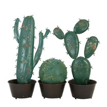 ins Nordic wrought iron fleshy fairy column decoration bonsai cactus retro old plant living room garden decoration