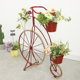 Rustic retro creative hemp rope wrought iron bicycle shape flower stand decoration gardening home grocery grocery window decoration Rustic retro creative hemp rope wrought iron bicycle shape flower stand decoration gardening home grocery grocery window decoration