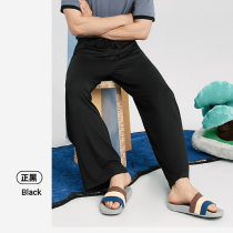 Three Gun Mens Home Pants Spring Autumn Pants 2022 Spring Summer New Pint Men Modale Loose Casual Long Pants Mid Waist