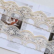 Tianhe lace new European style simple curtain cushion seam side hand DIY decorative lace pearl wave