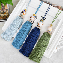 Tianhe lace European-style curtain small hanging tassel jade accessories beads lace hanging ball strap magnetic buckle