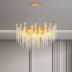 New light luxury crystal chandelier French luxury chandelier bedroom living room restaurant luxury club ice bar lamps