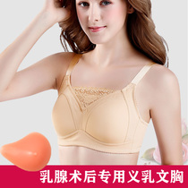 Prosthetic bra Two-in-one breast bra postoperative special underwear No rim silicone fake breast fake breast underwear