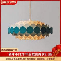 Nordic wind lamps design sense petal lighting warm living room creative beauty salon bedroom children's room net red chandelier