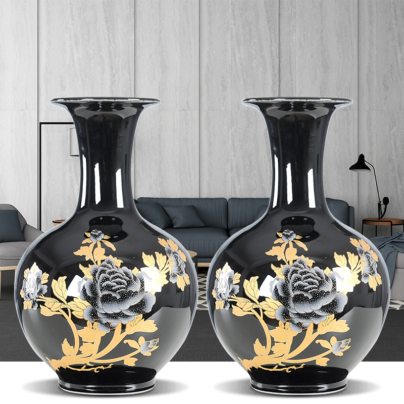 Jingdezhen ceramics vase wine accessories furnishing articles sitting room porch office rich ancient frame flower arranging small and pure and fresh