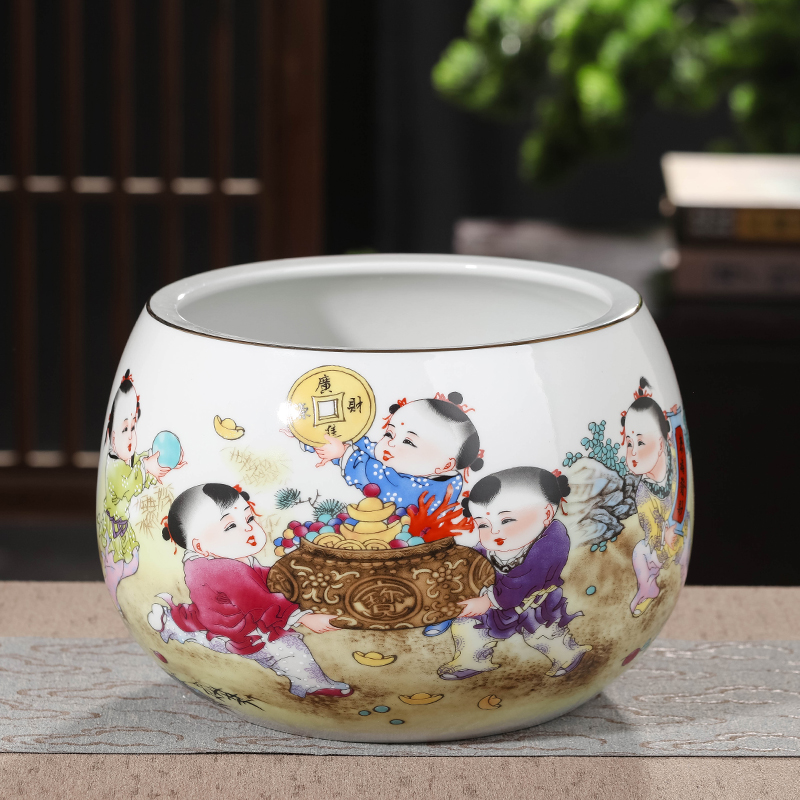 The cornucopia of jingdezhen ceramics decoration of Chinese style living room porch a thriving business furnishing articles installed opening gifts