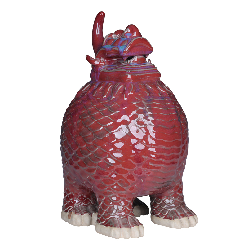 Lu jun porcelain up day the mythical wild animal lucky money furnishing articles auspicious town house to ward off bad luck and household decoration decoration large living room