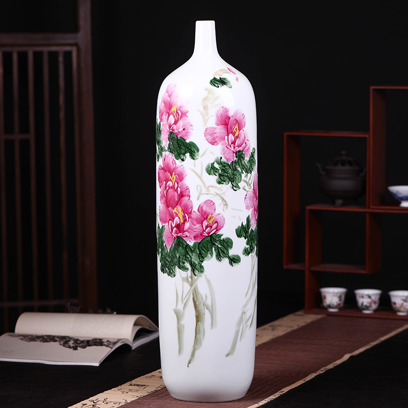 Jingdezhen classical large Chinese vase furnishing articles furnishing articles living room 80 cm tall vases, ceramic decoration