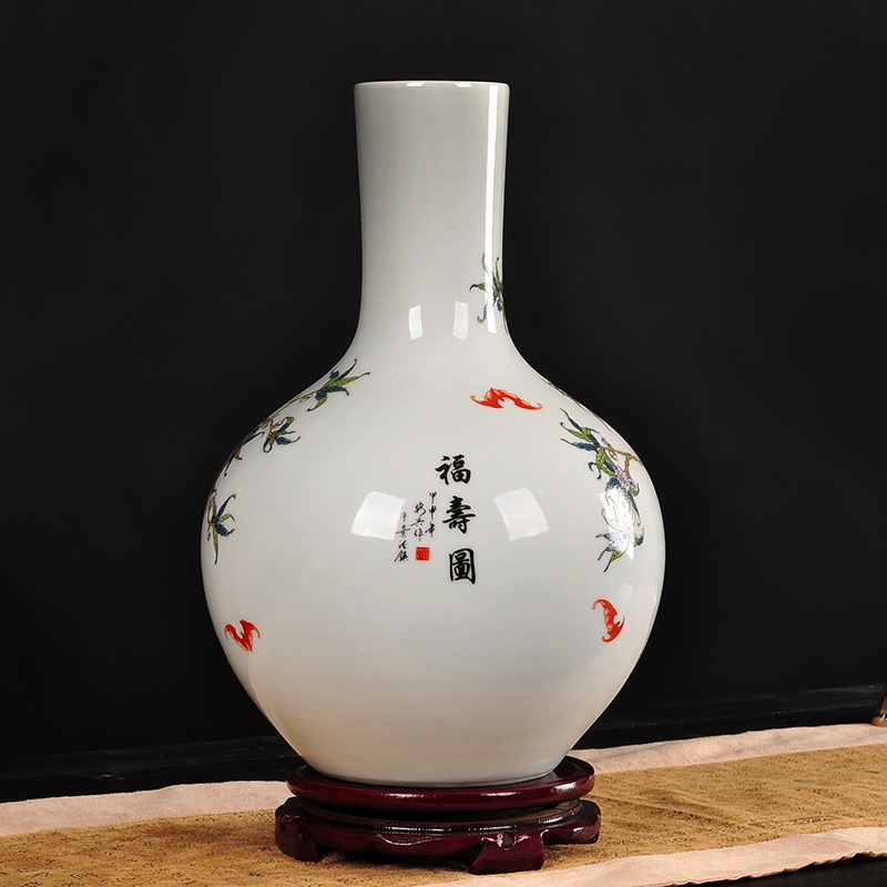 Chinese archaize ceramic vase furnishing articles sitting room put floral dried flower vase China TV ark, adornment