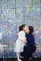 Shanghai Opening Annual Meeting Event Stage Background Placement-Han-style sequin Shiny Photo-Taking Stage Background Building