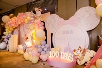 Shanghai Baby Birthday Party Balloon Arrangement Full Set-Mickey Mouse Theme Birthday Balloon Placement Plot