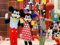 Shanghai Baby Birthday Party Balloon Background Arrangement Vendor-Mickey Theme Birthday Balloon Arrangement Full Set