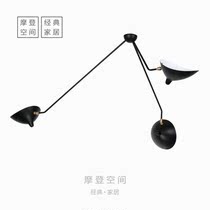 Nordic Designer Chandeliers Classic Creative Prototype Board Room Lobby Hotel Villa Suction Dome Light Industrial Wind Bar Lights