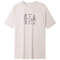(Santai) Camel outdoor quick-drying short-sleeved round neck T-shirt loose parent-child summer anti-mosquito breathable top