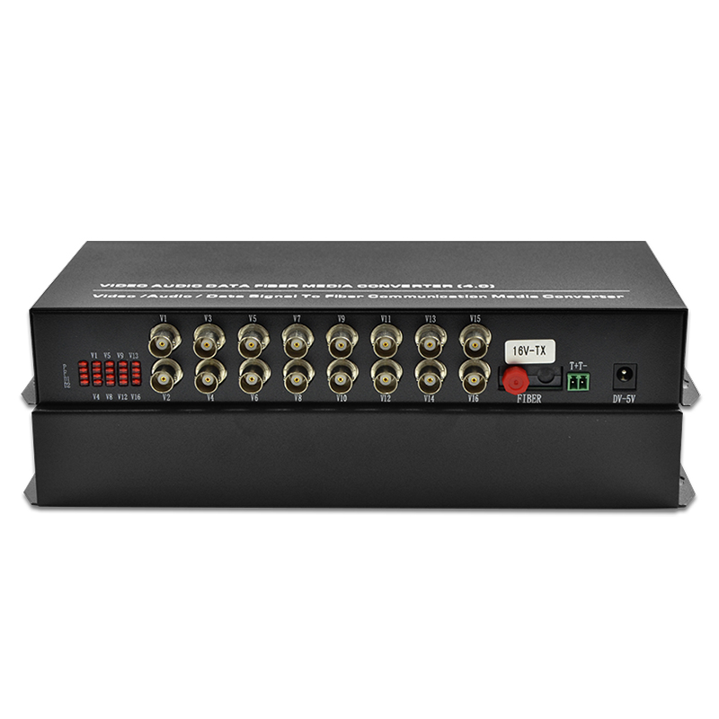 haohanxin desktop 16 channel pure video optical transceiver single mode single fiber 16 channel optical transceiver fc port 1 pair
