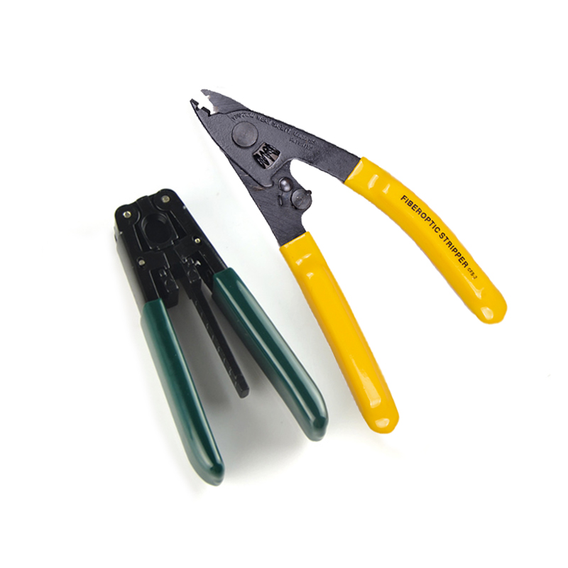 haohanxin dual-port cfs-2 optical fiber stripping pliers leather line optical cable stripper set miller pliers stripping pliers