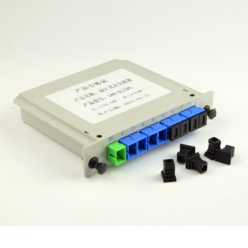 haohanxin1 8-point splitter plug-in 1-point 8-point splitter card type fiber splitter box