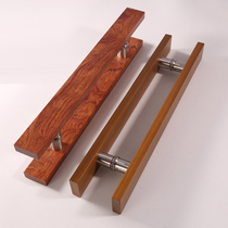 New bar rosewood log solid wood door handle glass door handle wooden door handle door handle modern